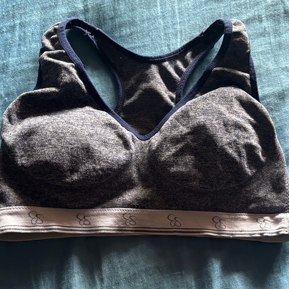 Women's Jessica Simpson Heather Gray Sports Bra